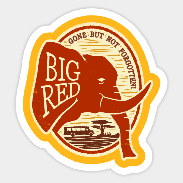 Big Red Sticker by blairjcampbell